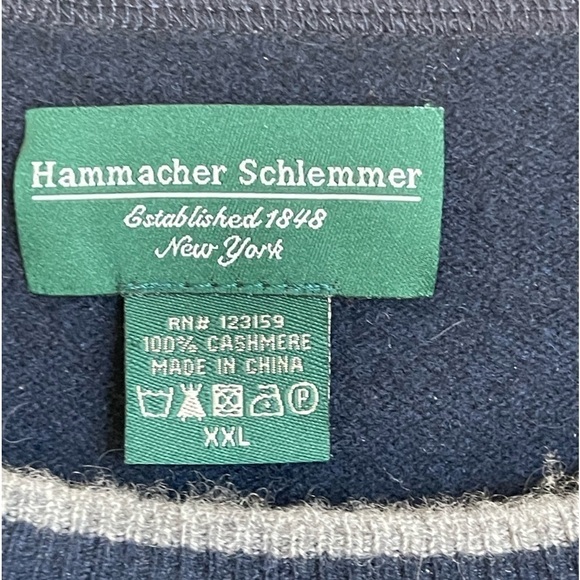 Hammacher Schlemmer 100% Cashmere Crew Neck, washableSweatshirt. Size XXL EUC - Picture 7 of 7